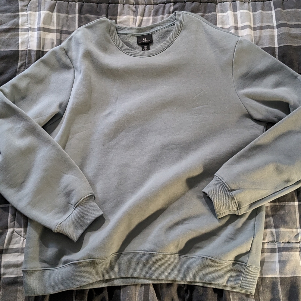 H&M Relaxed Fit Turquoise Sweatshirt
